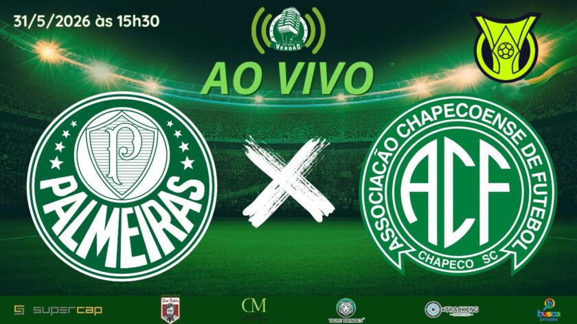 PALMEIRAS x CHAPECOENSE AO VIVO