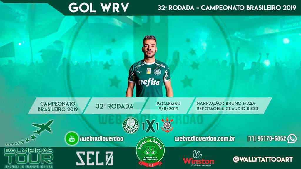 Jogada do gol de empate, Palmeiras 1 x 1 Curica
