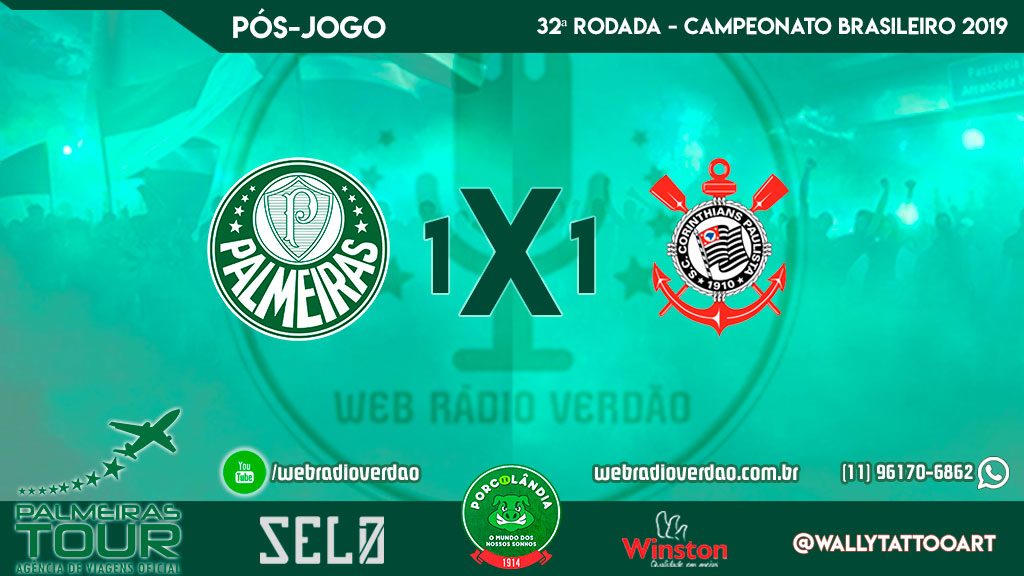 Pós-jogo WRV, Palmeiras 1x1 Curica, mais um exercício de paciência
