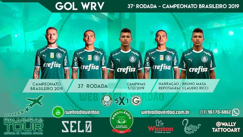 Gabriel Veron marca 2 vezes e Palmeiras goleia Goiás em Campinas