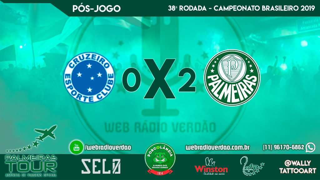 Pós-jogo Cruzeiro 0x2 Palmeiras - 38 rodada Brasileiro 2019 - Cruzeiro rebaixado