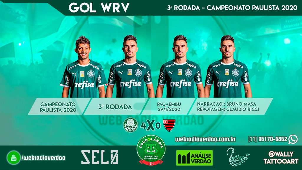 Com hat-trick de Bigode, Palmeiras goleia o Oeste