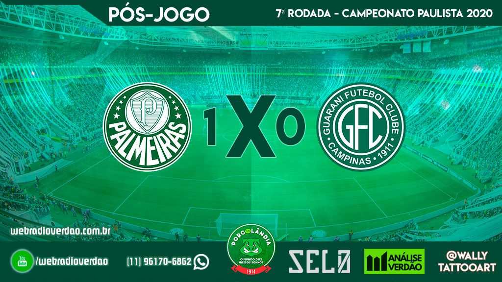 Pós-jogo Palmeiras 1x0 Guarani - Campeonato Paulista 2020 - 7 rodada - Allianz Parque