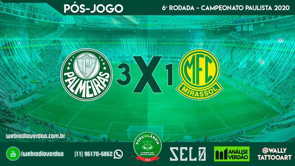 Pós-jogo Palmeiras 3 x 1 Mirassol - Campeonato Paulista 2020 - Allianz Parque