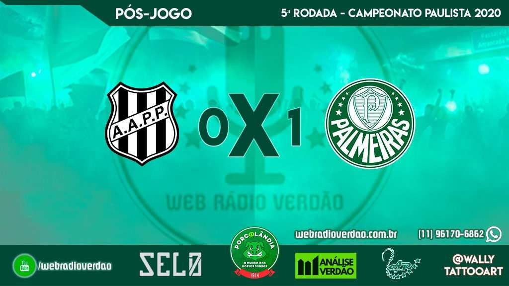Pós-jogo - Ponte Preta 0x1 Palmeiras - Campeonato Paulista 2020 - 5ª rodada