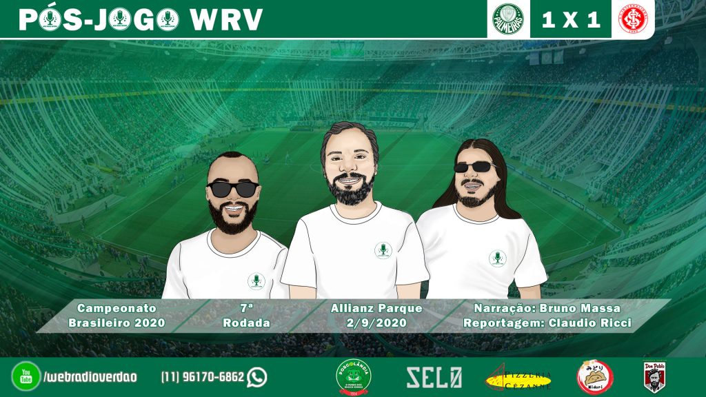 PÓS-JOGO PALMEIRAS 1X1 INTERNACIONAL - CAMPEONATO BRASILEIRO 2020 - WEB RÁDIO VERDÃO