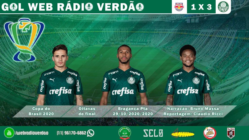 GOLS RAPHAEL VEIGA, WESLEY E LUIZ ADRIANO - RED BULL BRAGANTINO 1X3 PALMEIRAS