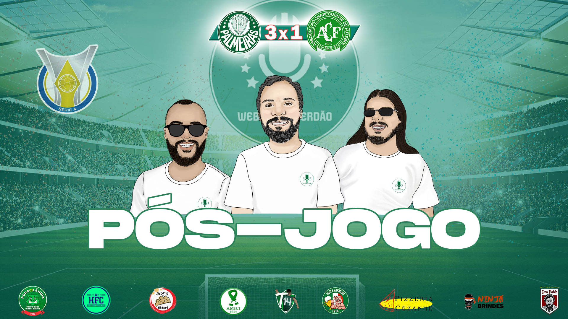 Pós-jogo Palmeiras 3x1 Chapecoense - Campeonato Brasileiro 2021 - Web Rádio Verdão
