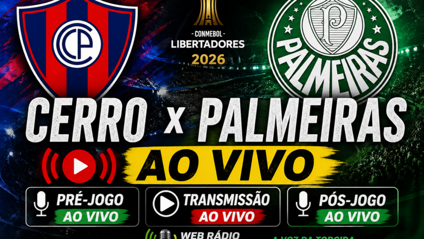 CERRO PORTEÑO x PALMEIRAS AO VIVO