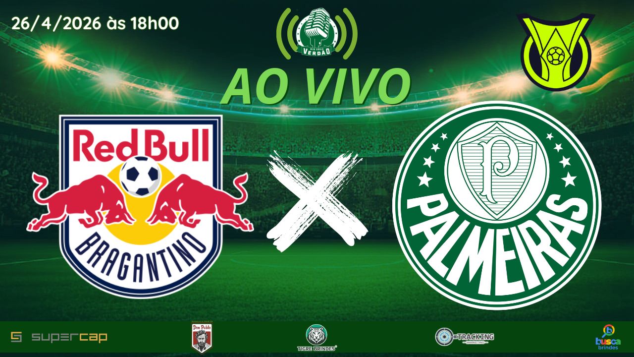 RED BULL BRAGANTINO x PALMEIRAS AO VIVO