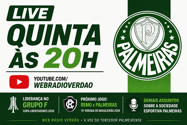 PALMEIRAS LÍDER NA LIBERTADORES