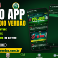 Novo app da Web Rádio Verdão: instale e receba aviso de toda live e novidade